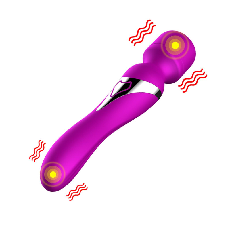 Вибромассажер B - Series Fox Silicone Dual Massager, USB, 7+7 Function, Purple