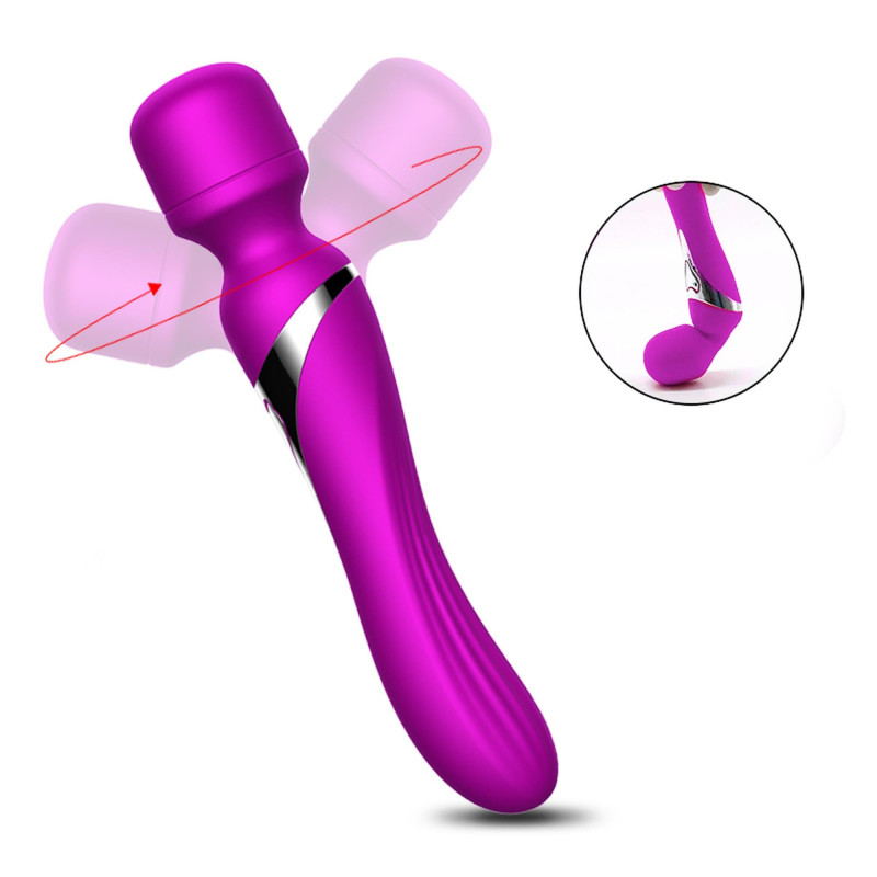 Вибромассажер B - Series Fox Silicone Dual Massager, USB, 7+7 Function, Purple