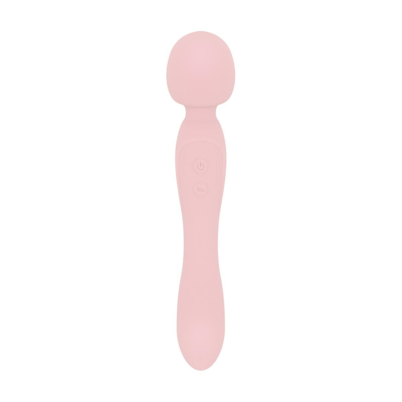 Вібромасажер Good Vibes Only - SIMI Double-Sided Wand Vibrator Soft Silicone - Pink