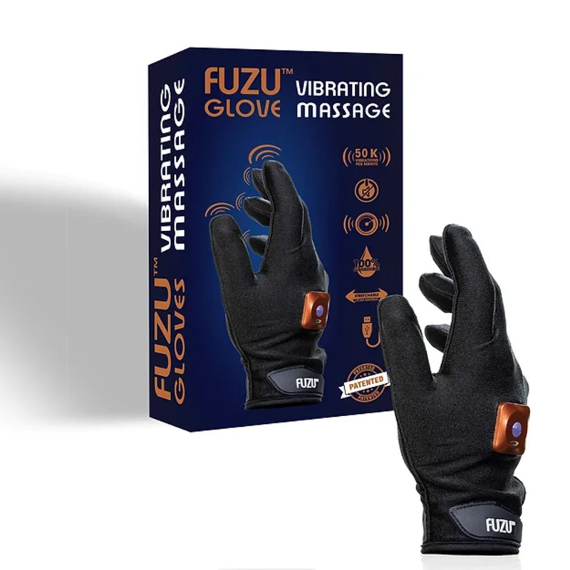 Виброперчатка (правая) FUZU Gloves Vibrating Massage Right Hand, 11 режимов