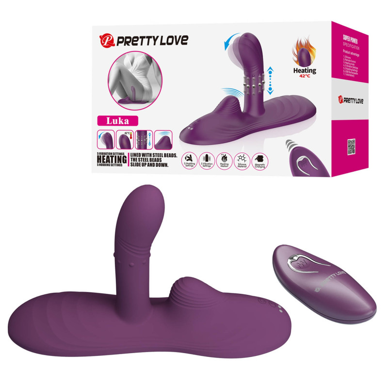 Вібромасажер Pretty Love Luka Heating Sit-Down Pad Vibrator