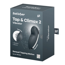 Вибростимулятор-пульсатор Satisfyer Tap & Climax 2 Grey, эффект постукивания пальцем