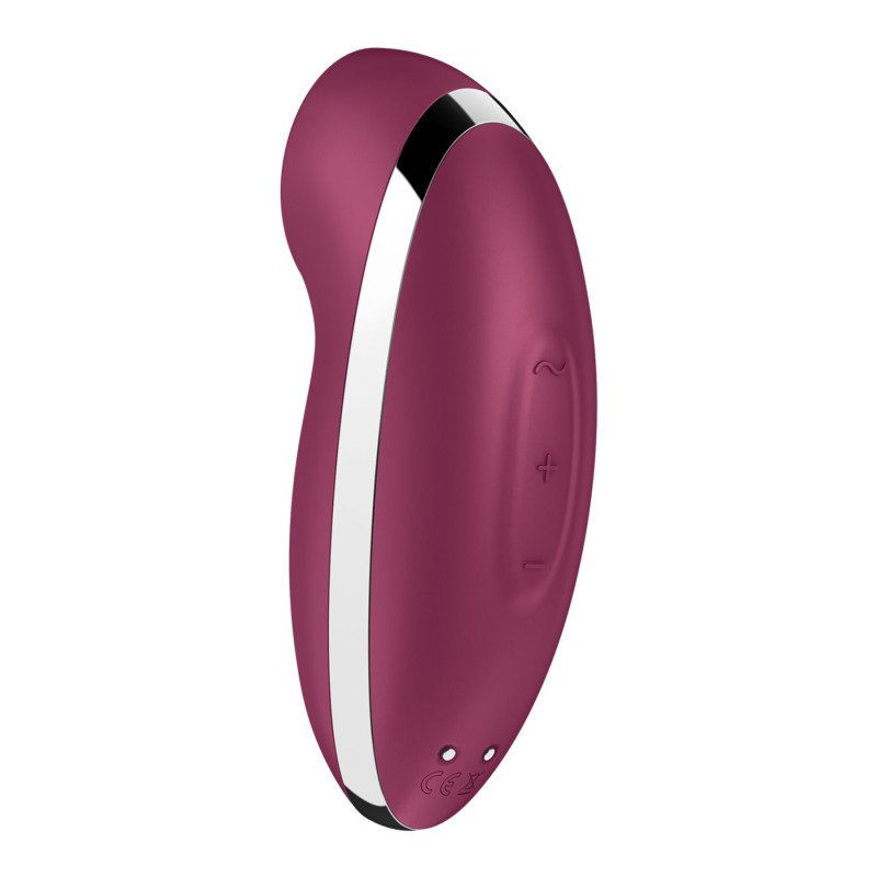 Вибростимулятор-пульсатор Satisfyer Tap & Climax 2 Red, эффект постукивания пальцем