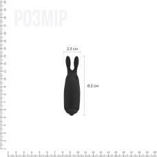 Минивибратор Adrien Lastic Pocket Vibe Rabbit Черный