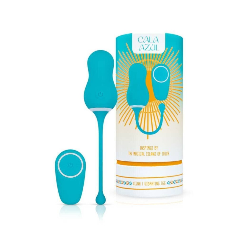 Вибрайте Cala Azul – Elena Vibrating Egg With Remote Control, 10 режимов, пульт ДУ Вибрайте Cala Azul – Elena Vibrating Egg With Remote Control, 10 режимов, пульт ДУ