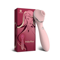 Вакуумний вібратор KisToy Polly Plus Рожевий