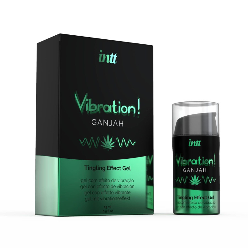 Жидкий вибратор Intt Vibration Ganjah 15 мл густой гель, необычный вкус, действует до 30 минут Жидкий вибратор Intt Vibration Ganjah 15 мл густой гель, необычный вкус, действует до 30 минут