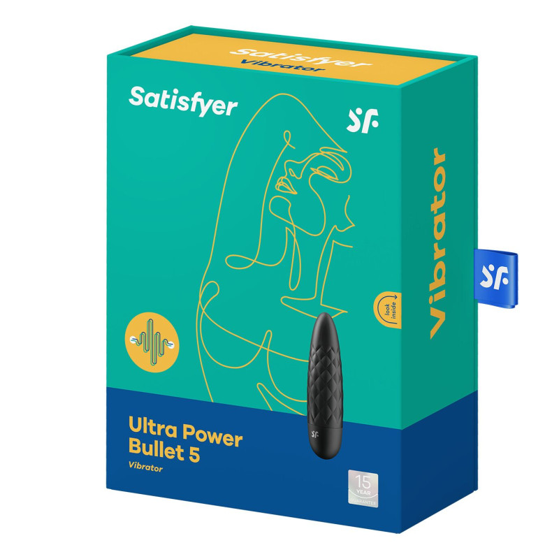 Мінівібратор Satisfyer Ultra Power Bullet 5 Чорний Мінівібратор Satisfyer Ultra Power Bullet 5 Чорний