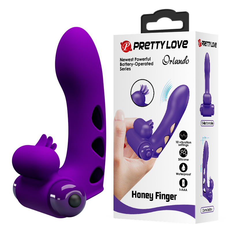 Насадка на палец Pretty Love Orlando Honey Finger Vibrator Purple