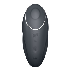 Вибростимулятор-пульсатор Satisfyer Tap & Climax 1 Grey, эффект постукивания пальцем, 2 мотора
