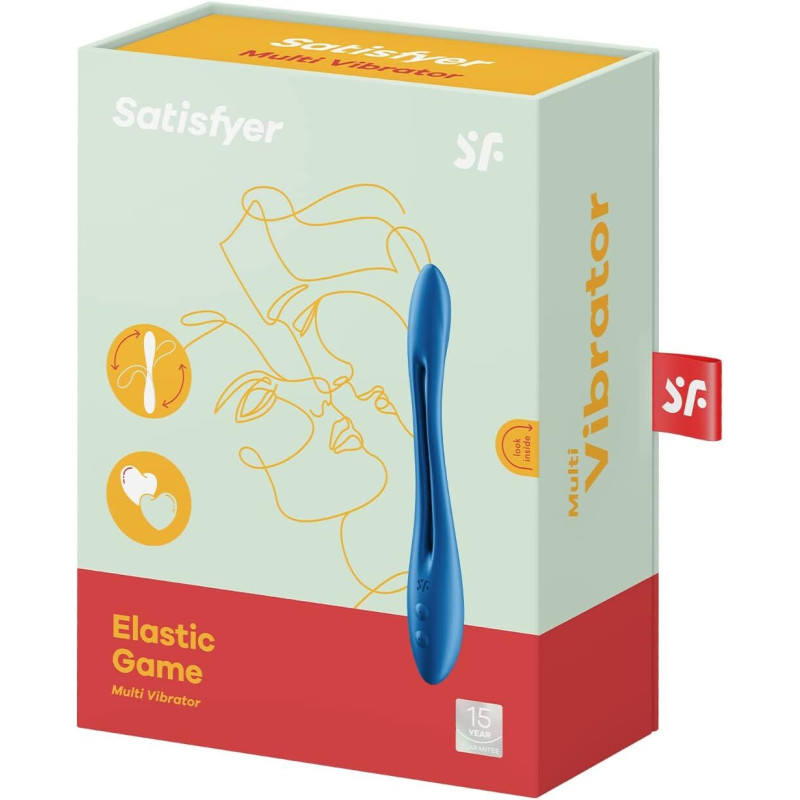 Универсальный гибкий вибратор для пар Satisfyer Elastic Game Dark Blue Универсальный гибкий вибратор для пар Satisfyer Elastic Game Dark Blue