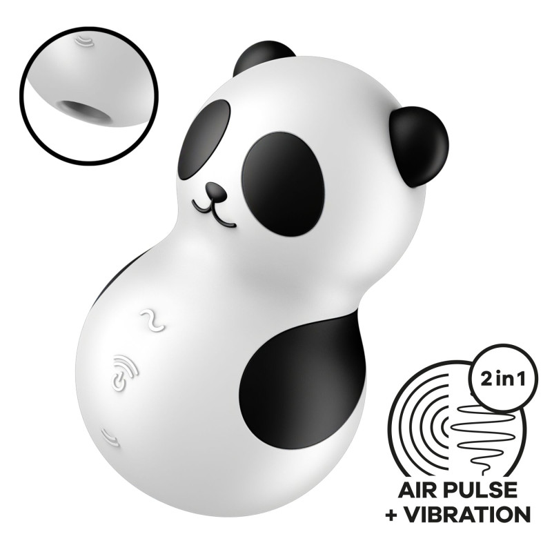 Вакуумный стимулятор с вибрацией Satisfyer Pocket Panda Вакуумный стимулятор с вибрацией Satisfyer Pocket Panda