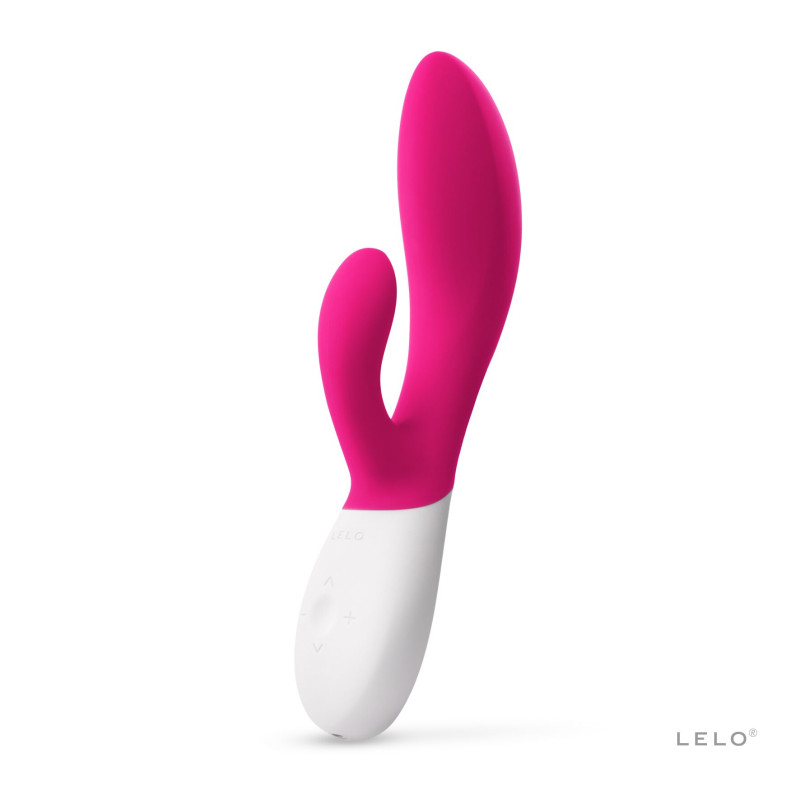 Вибратор-кролик LELO Ina Wave 2 Cerise, манящее движение ствола + вибрации Вибратор-кролик LELO Ina Wave 2 Cerise, манящее движение ствола + вибрации