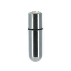 Виброшар PowerBullet First-Class Bullet 2.5″ с Key Chain Pouch, Silver, 9 режимов вибрации