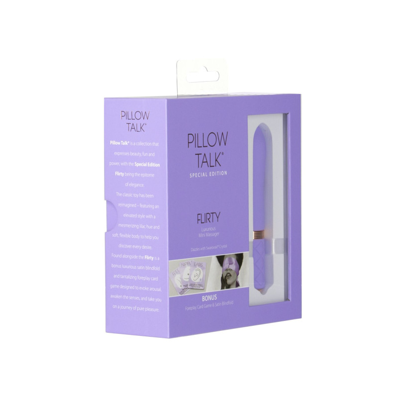 Роскошный вибратор Pillow Talk Flirty Purple Special Edition, Сваровски, повязка на глаза+игра Роскошный вибратор Pillow Talk Flirty Purple Special Edition, Сваровски, повязка на глаза+игра