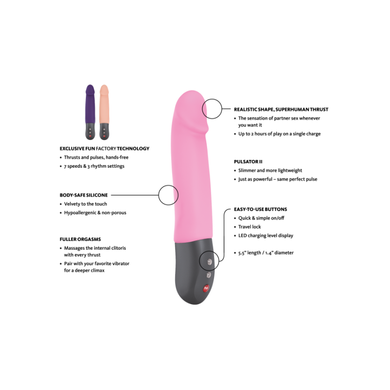 Вибратор-пульсатор Fun Factory Stroniс Real Розовый Вибратор-пульсатор Fun Factory Stroniс Real Розовый