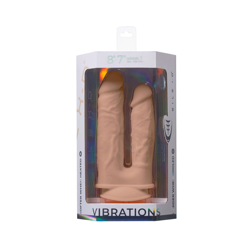 Двойной фаллоимитатор с вибрацией SilexD Double Gusto Vibro Flesh (Model 1 size 8" & 7") + LRS, диаметр 4,5 см и 3,7 см Двойной фаллоимитатор с вибрацией SilexD Double Gusto Vibro Flesh (Model 1 size 8" & 7") + LRS, диаметр 4,5 см и 3,7 см