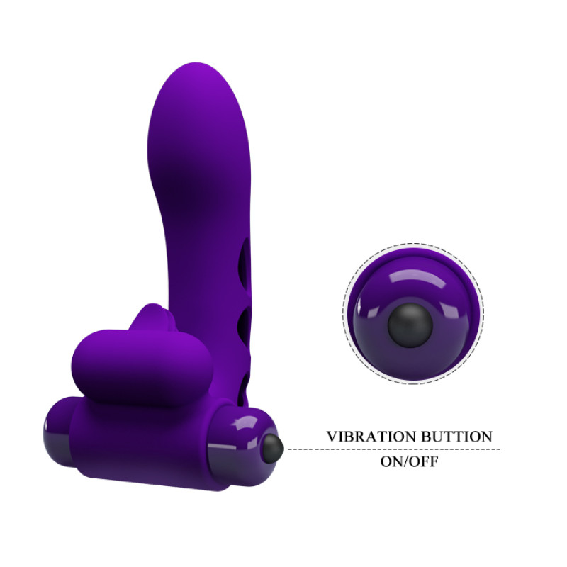 Насадка на палец Pretty Love Orlando Honey Finger Vibrator Purple