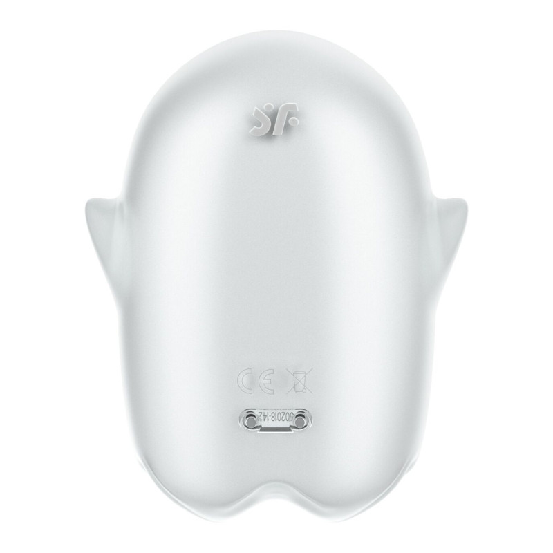 Вакуумный клиторальный стимулятор с вибрацией Satisfyer Glowing Ghost White, светящийся в темноте Вакуумный клиторальный стимулятор с вибрацией Satisfyer Glowing Ghost White, светящийся в темноте