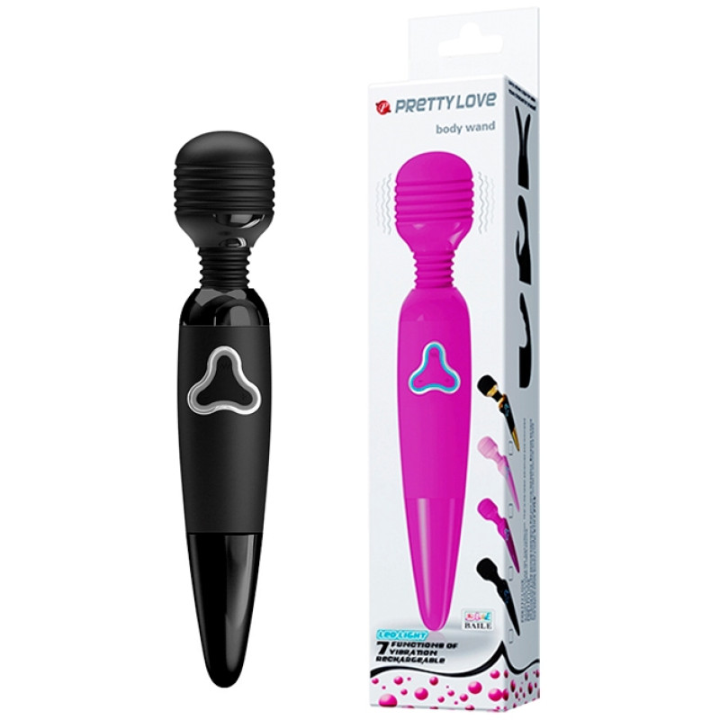 Вибромассажер Pretty Love Body Wand Black Вибромассажер Pretty Love Body Wand Black