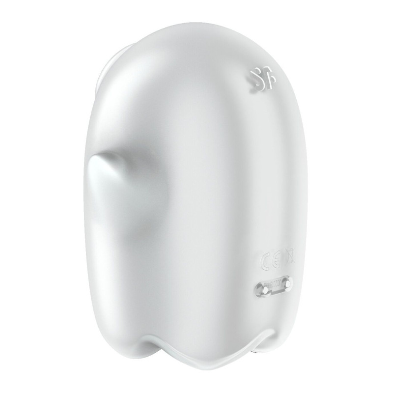 Вакуумный клиторальный стимулятор с вибрацией Satisfyer Glowing Ghost White, светящийся в темноте Вакуумный клиторальный стимулятор с вибрацией Satisfyer Glowing Ghost White, светящийся в темноте