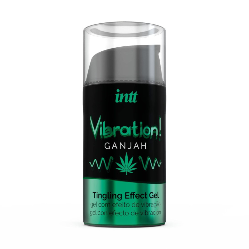 Жидкий вибратор Intt Vibration Ganjah 15 мл густой гель, необычный вкус, действует до 30 минут Жидкий вибратор Intt Vibration Ganjah 15 мл густой гель, необычный вкус, действует до 30 минут