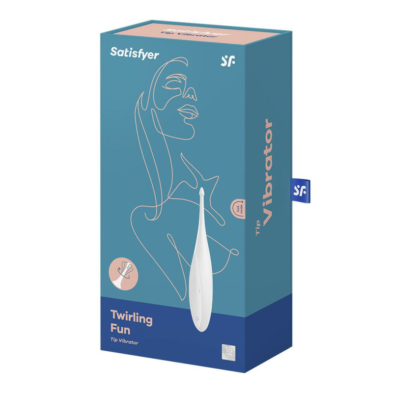Вибратор для клитора Satisfyer Twirling Fun Белый Вибратор для клитора Satisfyer Twirling Fun Белый