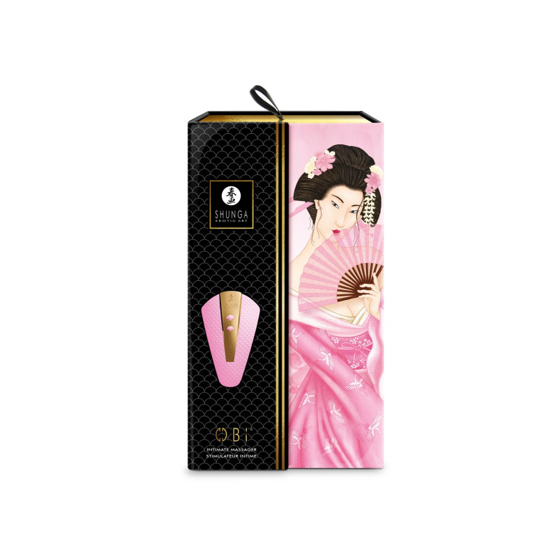 Клиторальный вибратор Shunga Obi Light Pink Клиторальный вибратор Shunga Obi Light Pink