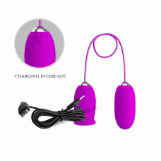 Клиторальный стимулятор с виброяйцем Pretty Love Daisy Licking Vibrator Purple