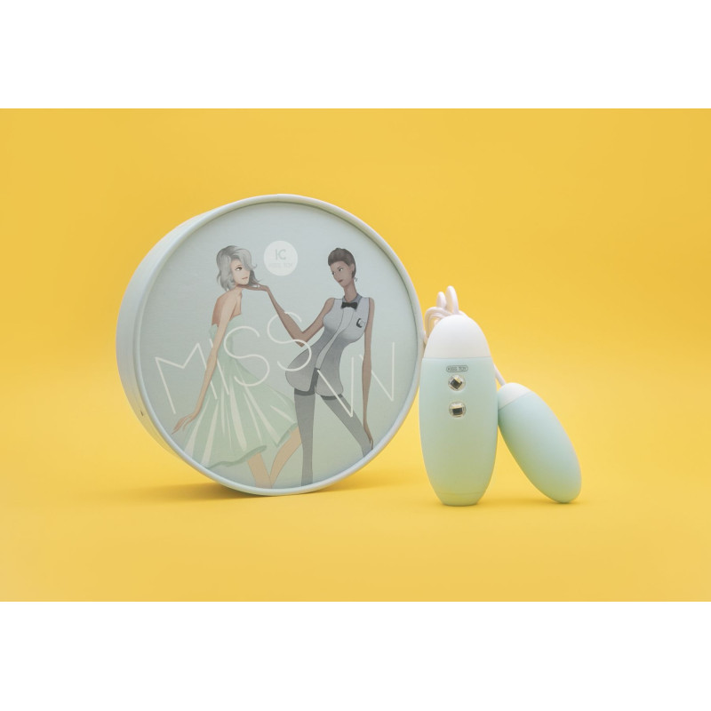 Вакуумный стимулятор с виброяйцом 2-в-1 KisToy Miss VV Голубой Вакуумный стимулятор с виброяйцом 2-в-1 KisToy Miss VV Голубой