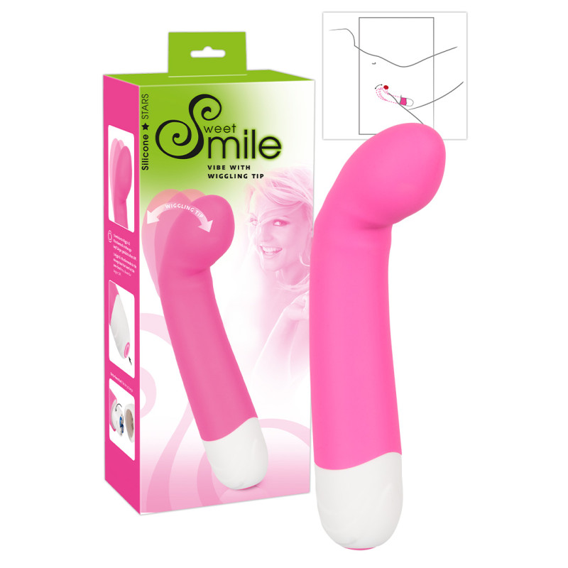 Стимулятор G-точки Sweet Smile Vibe + WigglingTip Рожевий Стимулятор G-точки Sweet Smile Vibe + WigglingTip Рожевий