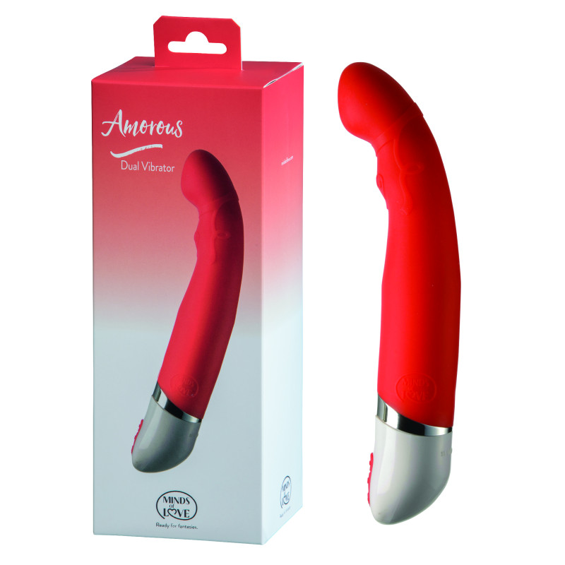 Вібратор StRubber MINDS OF LOVE Amorous Dual Vibrator Червоний Вібратор StRubber MINDS OF LOVE Amorous Dual Vibrator Червоний