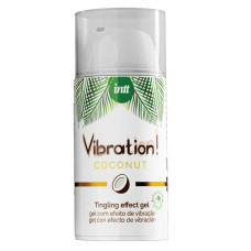 Жидкий вибратор Intt Vibration Coconut Vegan (15 мл), очень вкусный, действует до 30 минут