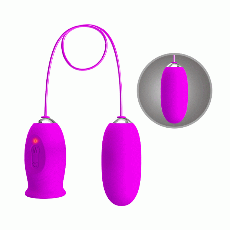 Клиторальный стимулятор с виброяйцем Pretty Love Daisy Licking Vibrator Purple Клиторальный стимулятор с виброяйцем Pretty Love Daisy Licking Vibrator Purple