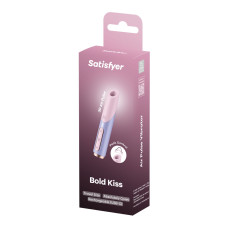Вакуумний стимулятор Satisfyer Bold Kiss Violet, магнітна технологія 3D Air Pulse, 30 режимів роботи