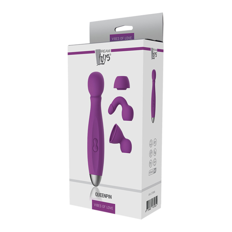 Вибромассажер Dreamtoys Queenpin Фиолетовый