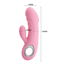 Hi-tech вібратор LyBaile Pretty Love Carina Vibrator Тілесний