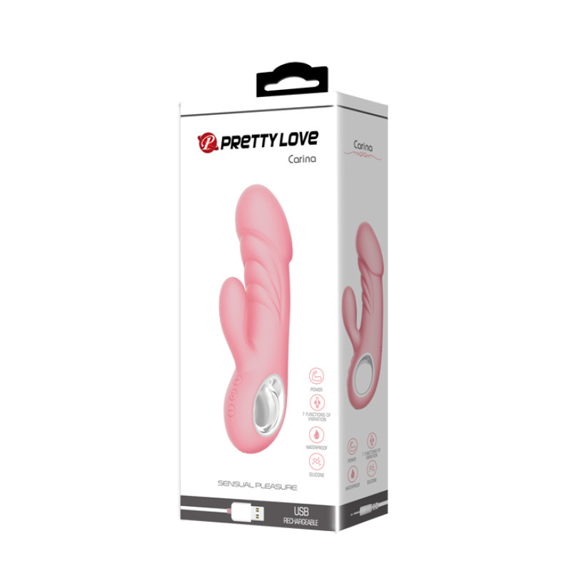 Hi-tech вібратор LyBaile Pretty Love Carina Vibrator Тілесний Hi-tech вібратор LyBaile Pretty Love Carina Vibrator Тілесний