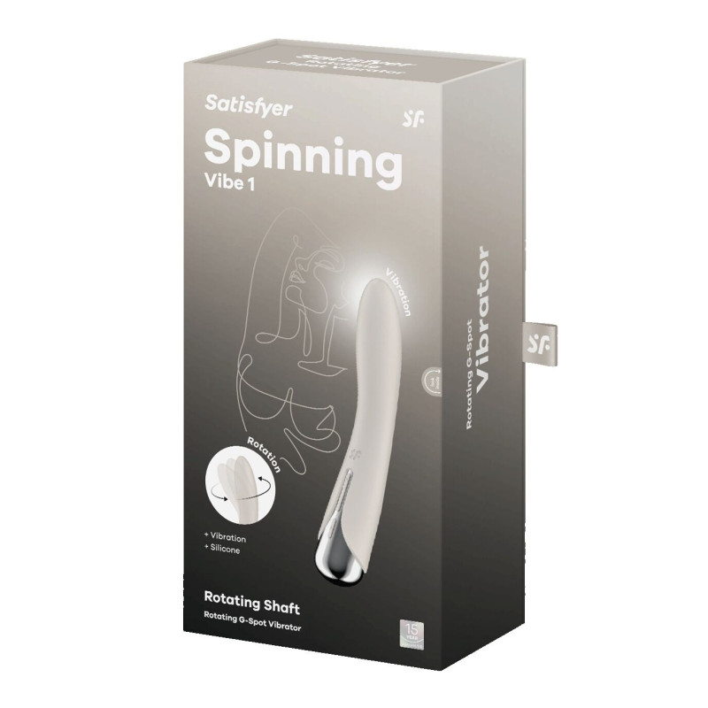 Вибратор точки G с вращением Satisfyer Spinning Vibe 1 Beige, 2 мотора