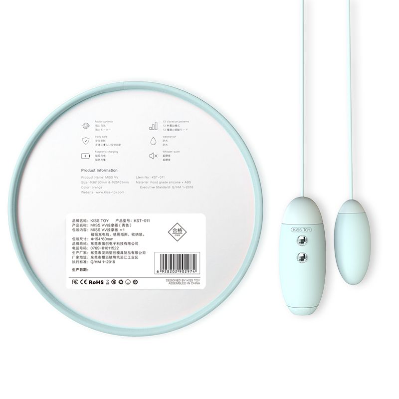 Вакуумный стимулятор с виброяйцом 2-в-1 KisToy Miss VV Голубой Вакуумный стимулятор с виброяйцом 2-в-1 KisToy Miss VV Голубой