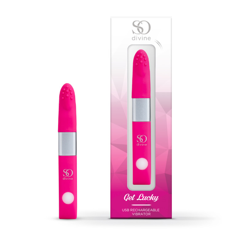 Міні USB вібратор для клітора So Divine Get Lucky Міні USB вібратор для клітора So Divine Get Lucky