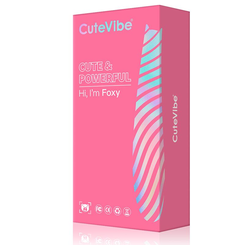 Вакуумний стимулятор з вібрацією CuteVibe Foxy Pink Вакуумний стимулятор з вібрацією CuteVibe Foxy Pink
