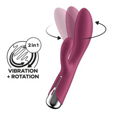 Вибратор-кролик с ротацией Satisfyer Spinning Rabbit 1 Red, 3 мотора