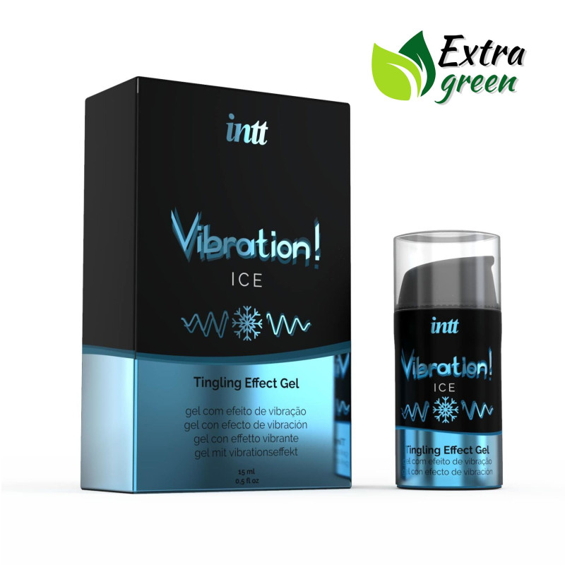 Жидкий вибратор Intt Vibration Ice (15 мл) EXTRA GREEN