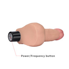 Реалистичный вибратор LoveToy Reel Softee Vibrator with balls Flesh 8,0
