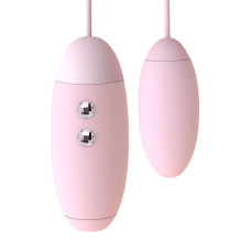 Вакуумний стимулятор з віброяйцем 2-в-1 KisToy Miss VV Рожевий
