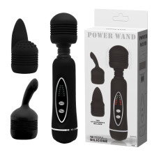 Вибратор с сменными насадками LyBaile Power Wand Massage Kit Black
