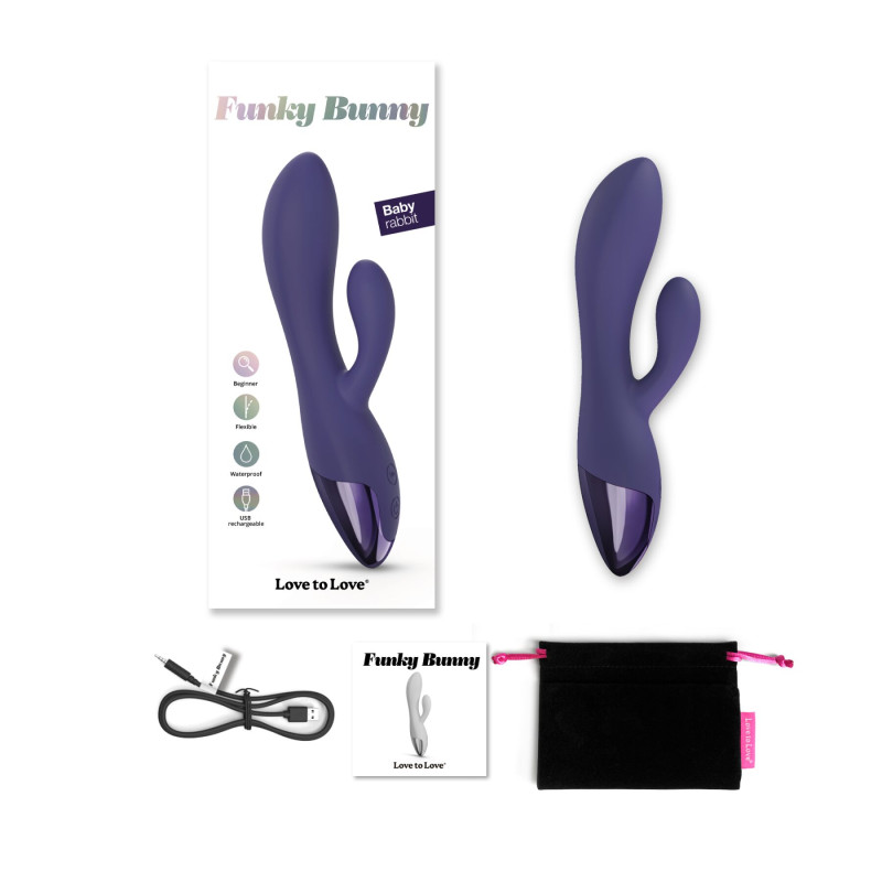 Вибратор-кролик Love To Love FUNKY BUNNY - MIDNIGHT INDIGO Вибратор-кролик Love To Love FUNKY BUNNY - MIDNIGHT INDIGO