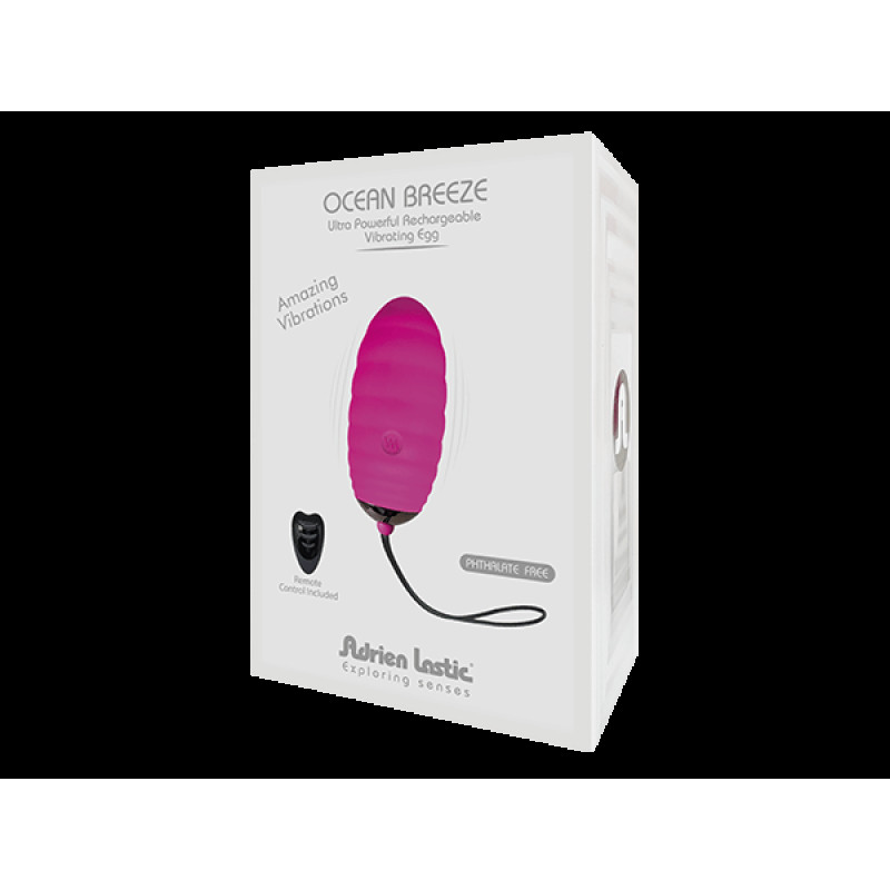 Віброяйце Adrien Lastic Ocean Breeze Рожеве з пультом ДУ Віброяйце Adrien Lastic Ocean Breeze Рожеве з пультом ДУ
