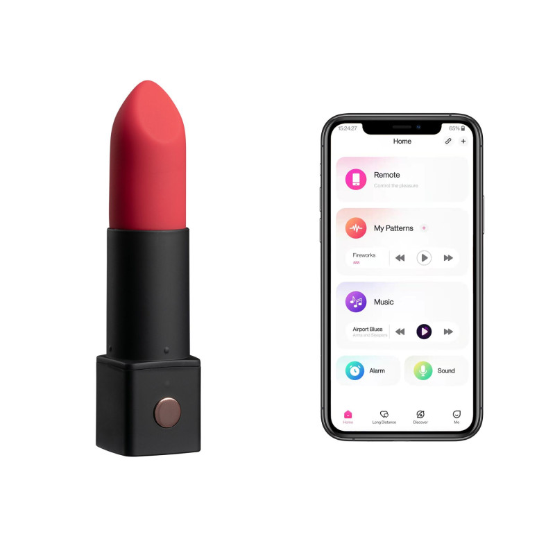 Вибратор-помада Lovense Exomoon, работает через приложение Вибратор-помада Lovense Exomoon, работает через приложение